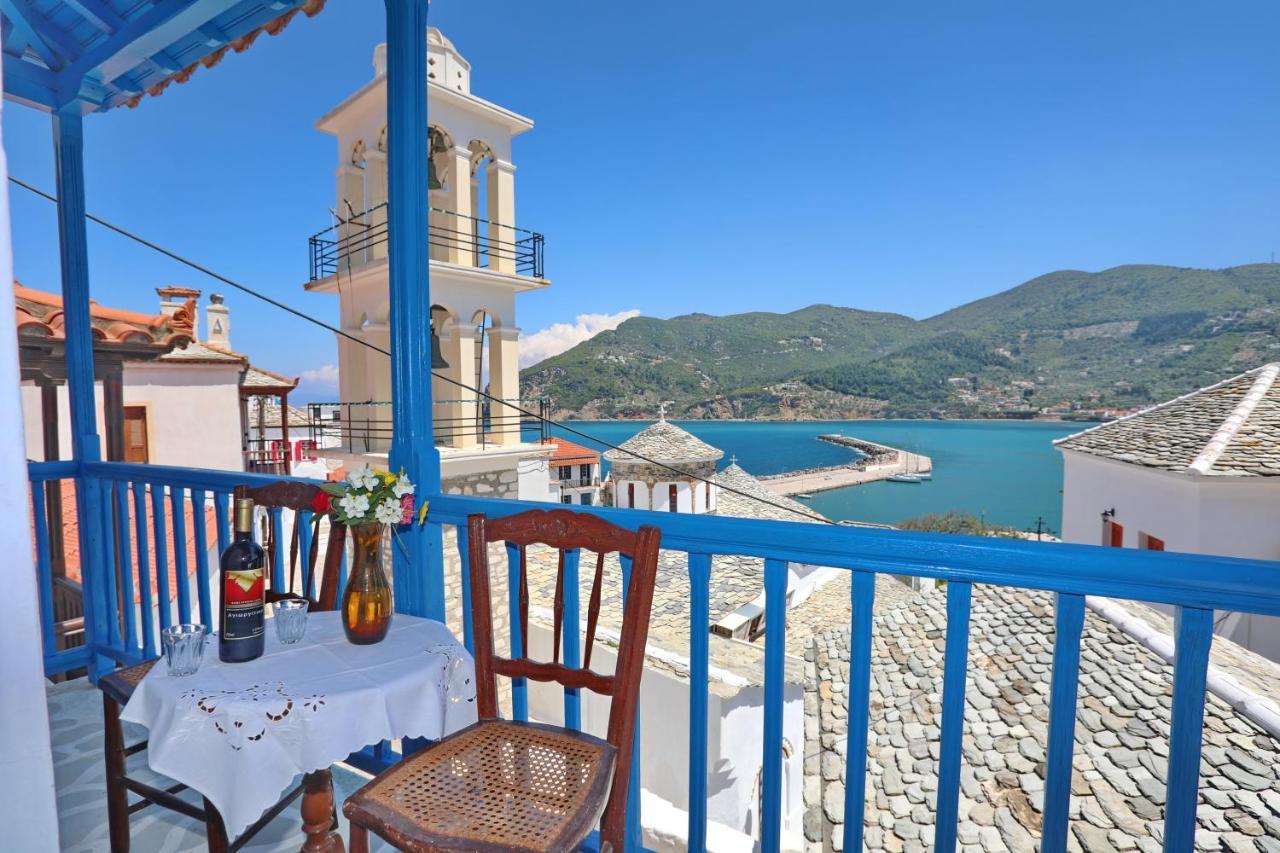 Skopelos House In Castle Panormos  Eksteriør billede